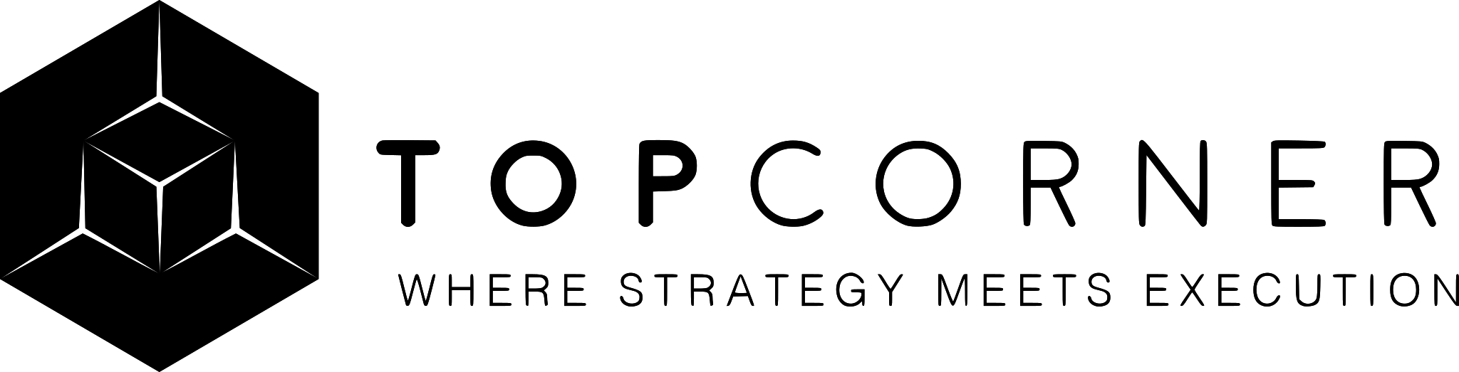 Topcorner logo horizontal preto